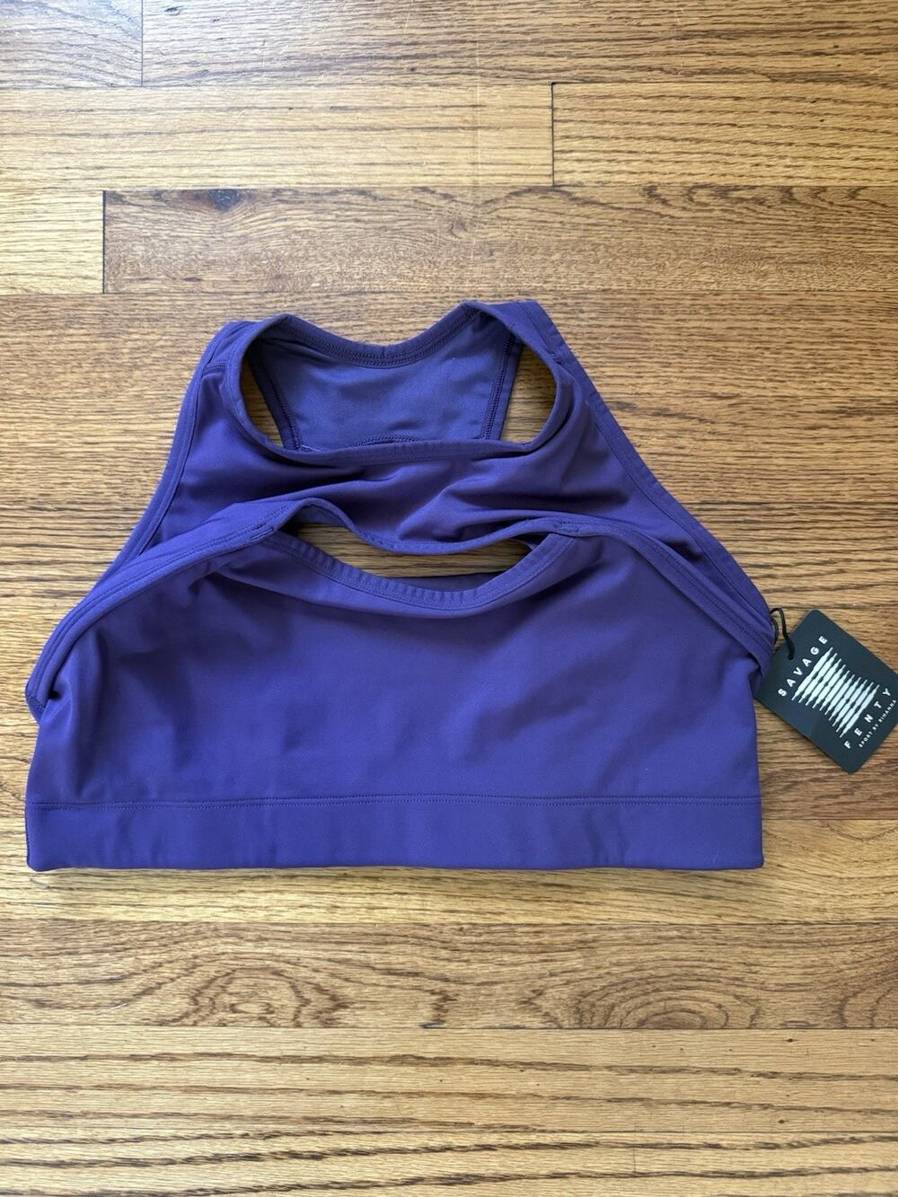 NWT Savage X Fenty Sport High Neck Keyhole Bra Purple Sz 2X 18-20